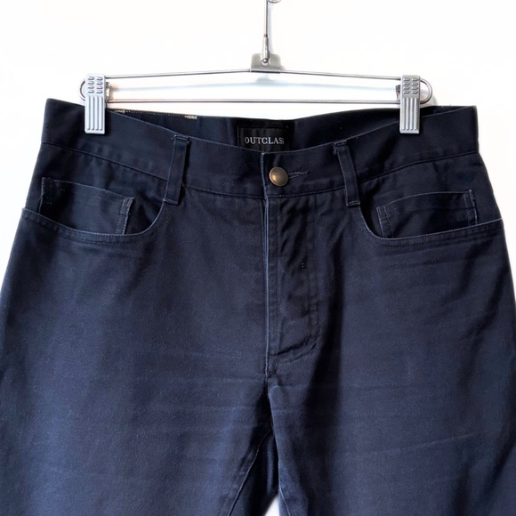 Outclass Toronto Navy Cotton Button Fly Pants Size 30 - Picture 2 of 8